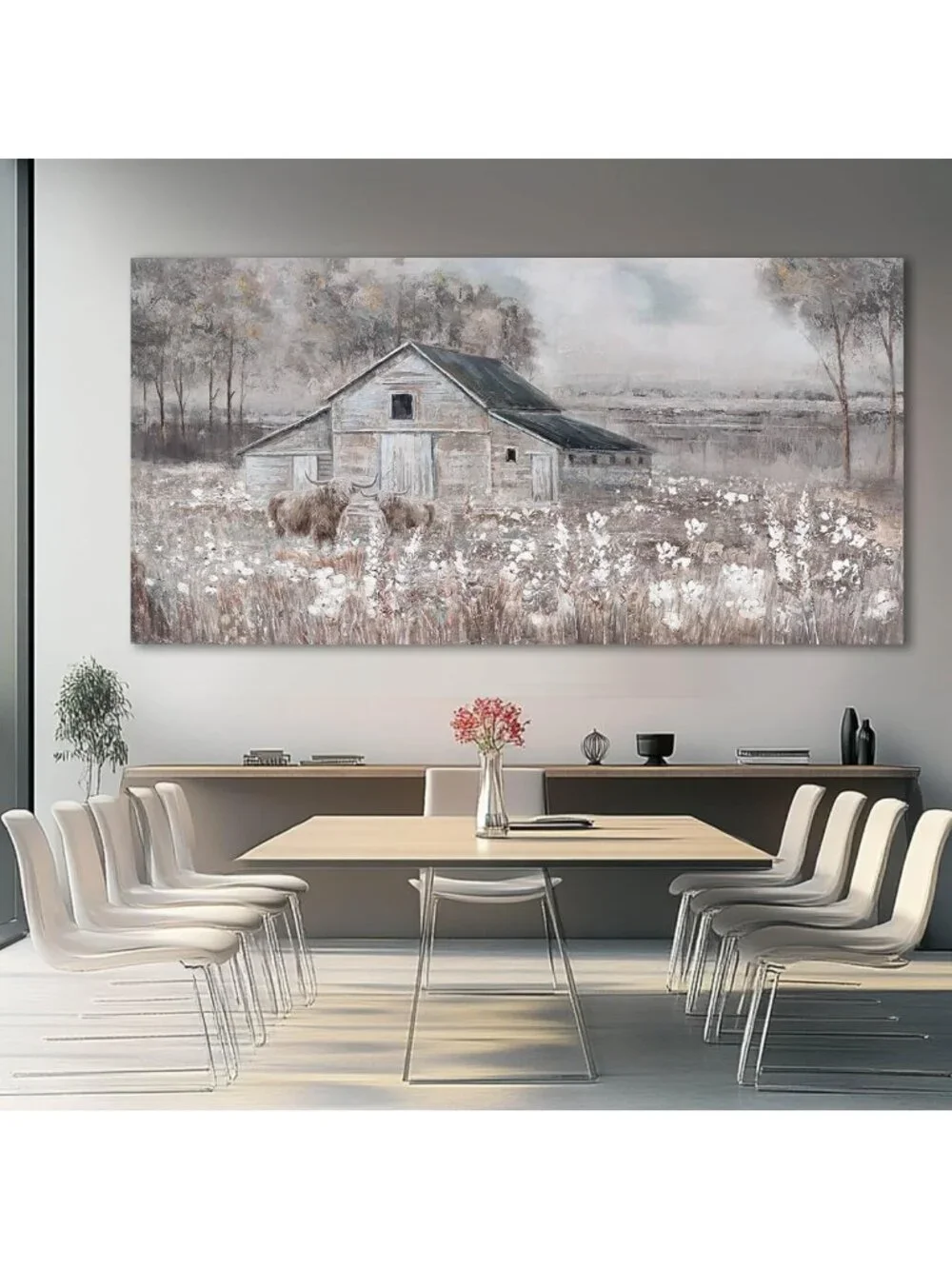 Floral Canvas Wall Art - Large 29